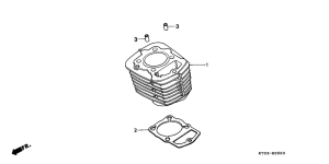XR200R Цилиндр