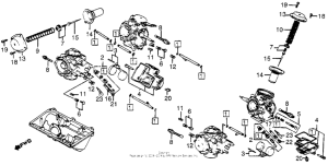 VF1000F Carburetor comp. parts