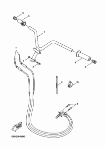 NS50F Steering handle & cable