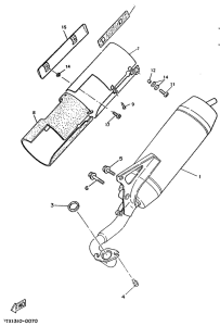 YM50 Выхлопная система