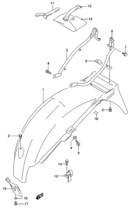 GS500 Заднее крыло