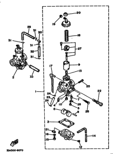 RZ350 RZ350A Carburetor assy