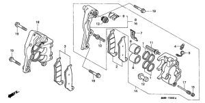 XL600V Передний суппорт