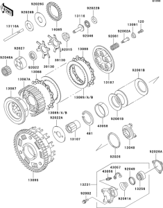 ZG1200 Сцепление