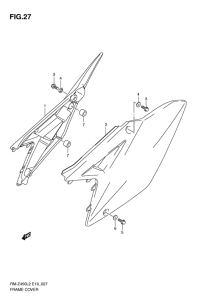 RM-Z450 Обтекатель задний