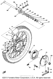 IT400F Переднее колесо