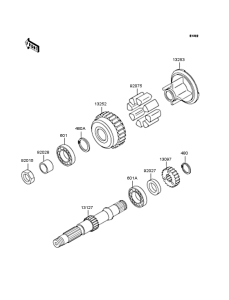 ZR750 Secondary shaft