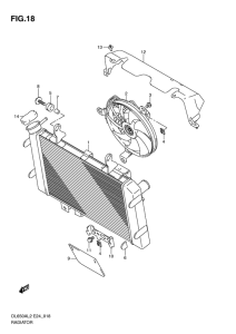 DL650 (ABS) Радиатор