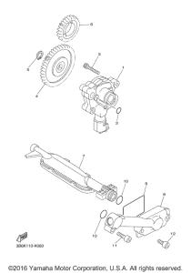 XVS650 Масляный насос