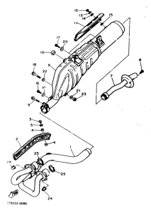 XT600N (20KW) Выхлопная система