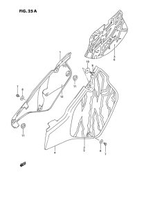 RMX250 Обтекатель задний