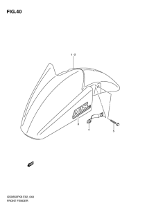 GSX650F Переднее крыло