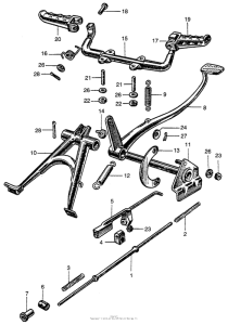 CT200 Main stand + step bar