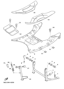 XC125FI Stand. footrest