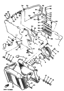 XVZ13DA Радиатор и шланг