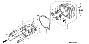 ST1100P Задний кожух картера