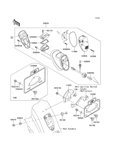 VN1600 Taillight unit ass`y
