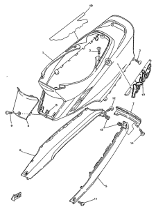 YA50R Боковые обтекатели