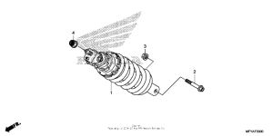 VT1300CT Задние амортизаторы
