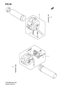 VZR1800 Рулевой переключатель