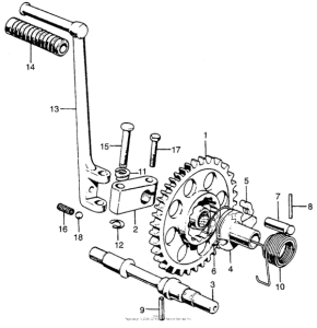 CB750 Kick starter + spindle
