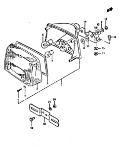 XN85 Задний комбинированный сигнал