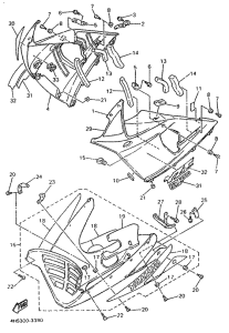 YZF750SP Обтекатель 2