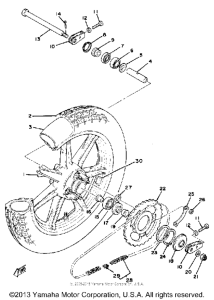 RD400F Переднее колесо