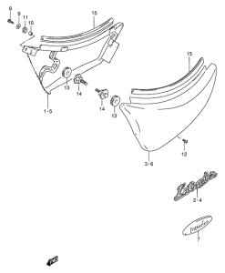 VS600 Обтекатель задний