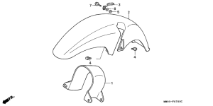 XL600V Переднее крыло