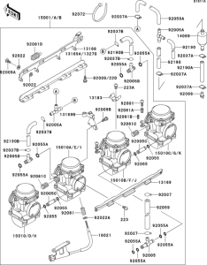ZR1100 Carburetor(1 / 2)(026548-)