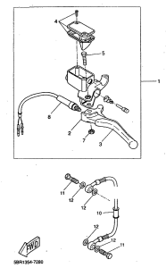 YQ50 Задний торм цилиндр