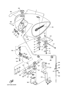XV1600A Топливный бак