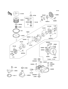 ZG1200 Насос масляный  / фильтр масляный