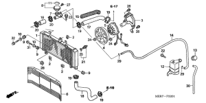 CBF600 (Naked) Радиатор
