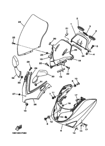 XP500 Ветровое стекло
