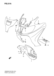 AN650 (ABS) Front leg shield