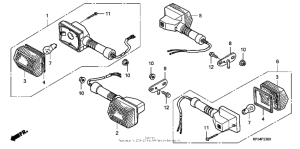 CB250 Задний фонарь