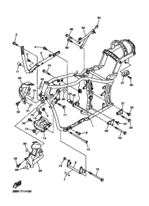 XVS1100 XVS11Y Frame comp