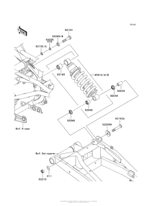 ER650 Подвеска  /  амортизатор
