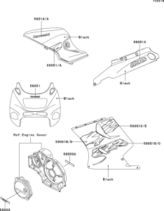 ZX1100 Decals(black)(zx1100-d3)