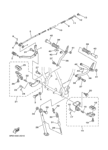 TW125 Stand. footrest