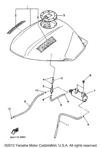 XJ600SE Топливный бак