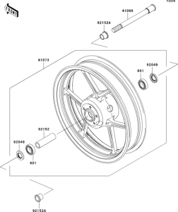 ZR750 Переднее колесо