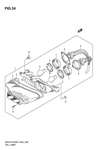 GSX-R1000 Задний фонарь