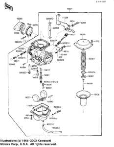 KZ250 Carburetor assy