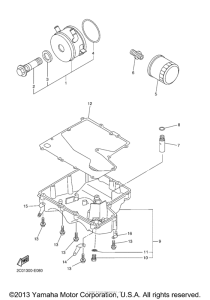 YZF-R6 Масляный фильтр