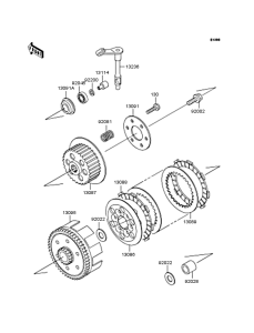 KX65 Сцепление