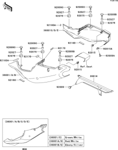 ZX750 Side covers / chain cover(zx750-p4)