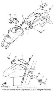 FZR400SAC Крыло